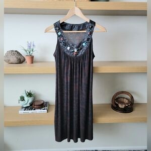 Boho Dress gemstone collar bohemian dress